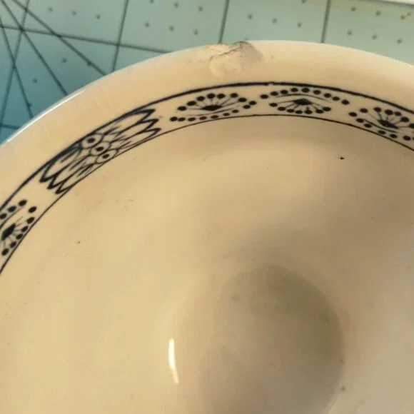 J G Meakin Blue White Floral Teacup Nordic Vintage Ceramic Cup - Picture 12 of 13